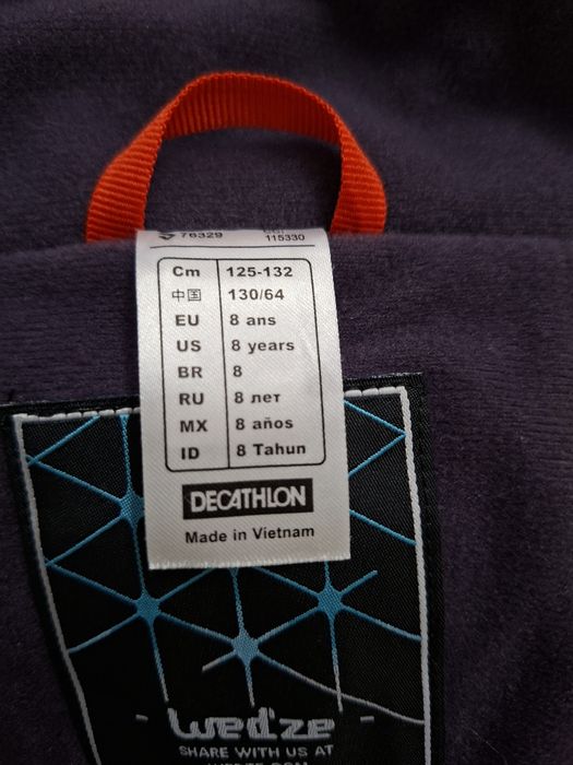 Costum de schi fete mărimea 125-132 pentru 8 ani