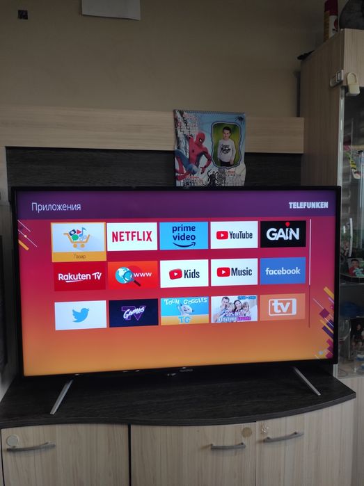 Смарт Телевизор TELEFUNKEN 50 инча Ultra HD 4K