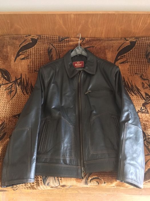 Българско кожено яке от 100 % агнешка кожа, двустр.,Размер L /XL,Ново.