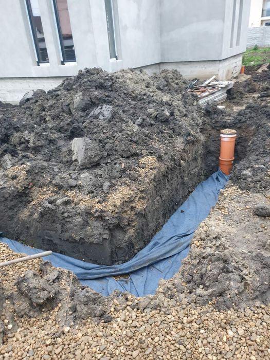 Montaj Fosa septica ecologica - sapatura+instalare