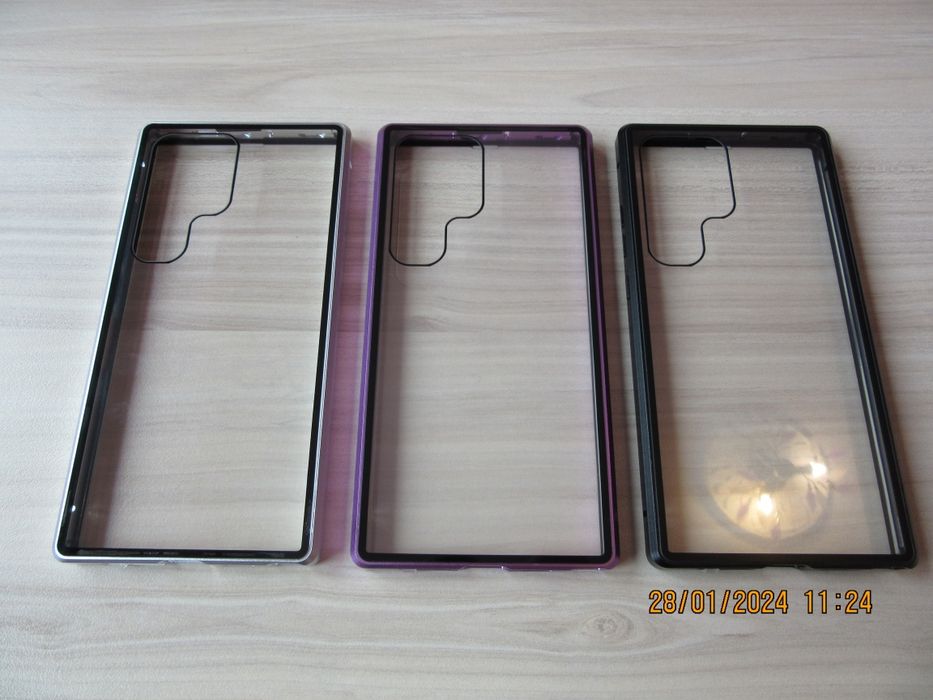 Samsung Galaxy S24 Ultra / S24 / S24+/ S24 FE/ Двоен 360 магнитен кейс