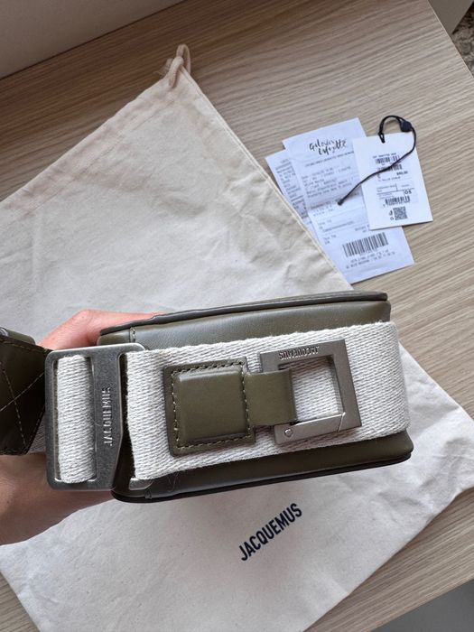 Jacquemus маслено зелена чанта 100% оригинал с касова бележка