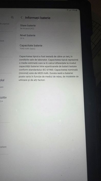 Galaxy tab A7, sim, stare perfecta