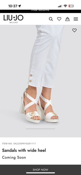 Кожени обувки на ток Liu Jo 37 размер