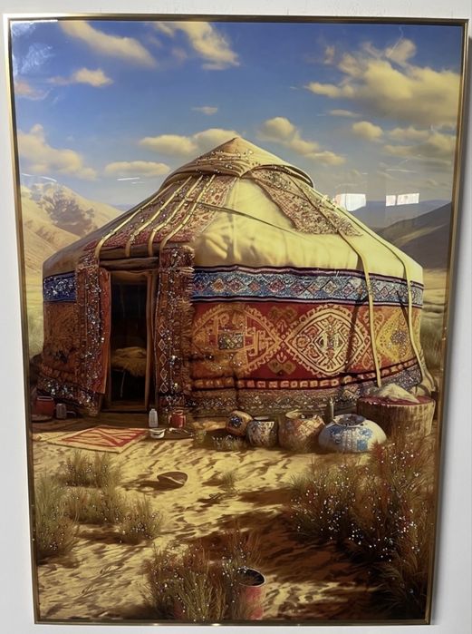 Картина киіз үй 100х70
