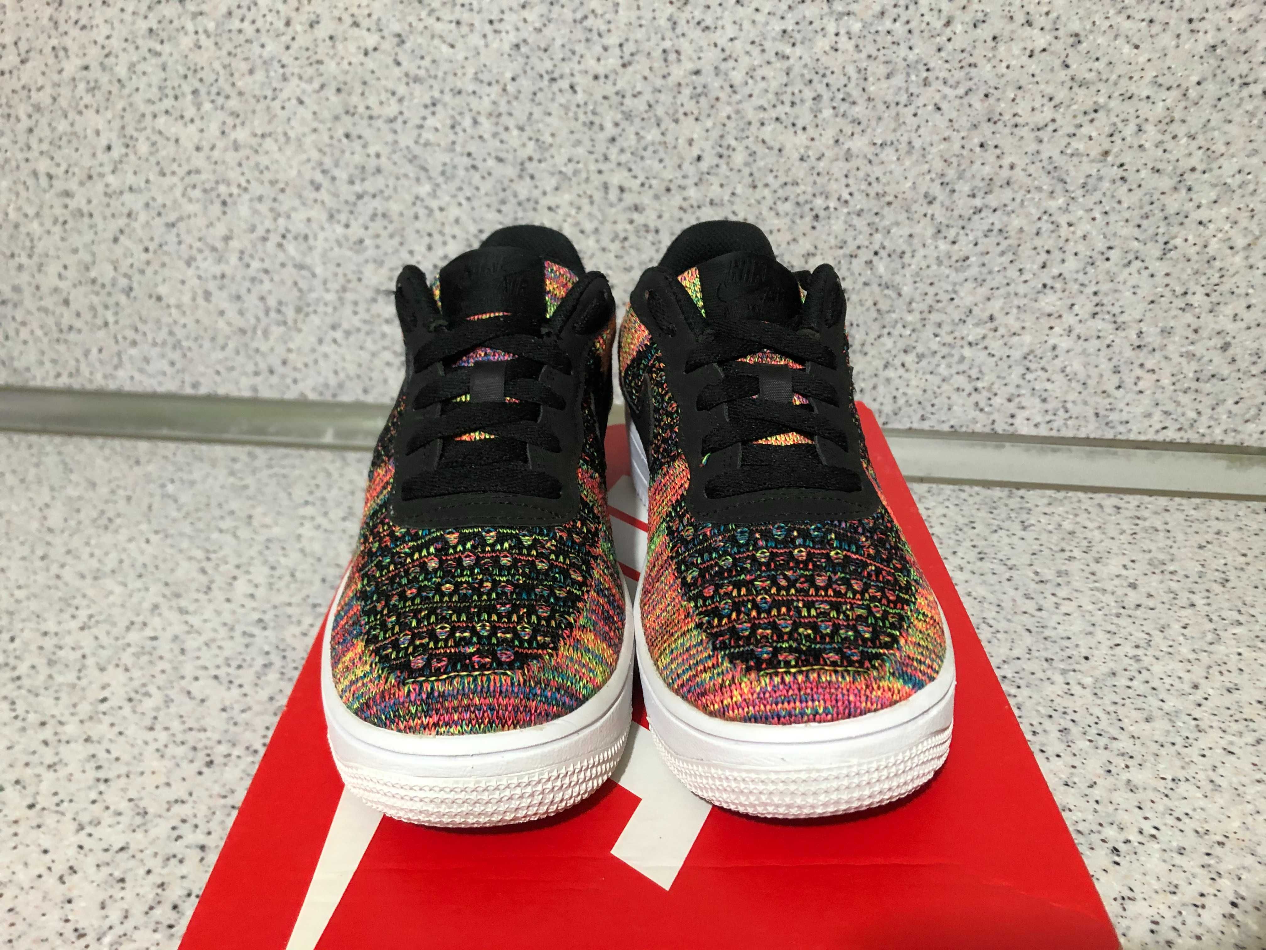 Nike air force 1 flyknit 2.0 black/hyper pink-volt best sale