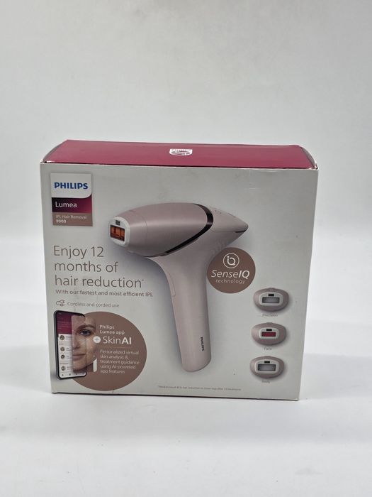 Aparat de epilare Philips Lumea IPL seria 9900 cu tehnologie SenseIQ ș