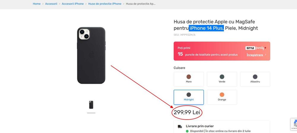 Huse originale Apple iPhone 14 Plus, MagSafe,(Super Ofertă).