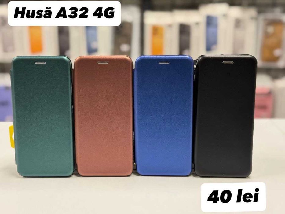 Husă tip carte , folie, cablu, încărcător  Samsung A32 4G