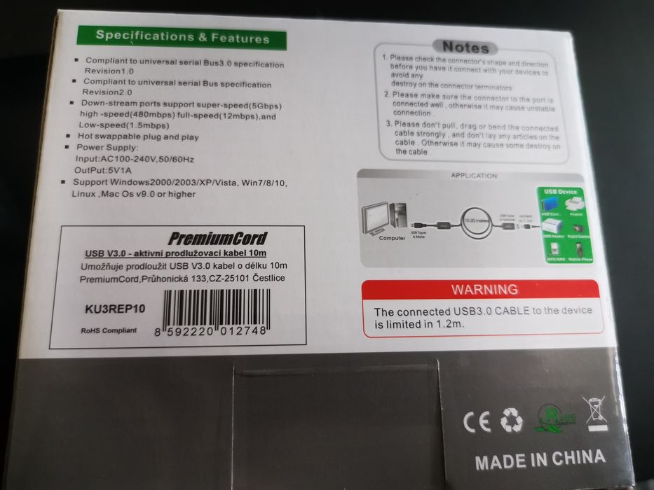 Cablu  activ usb 3.0 cu alimentare