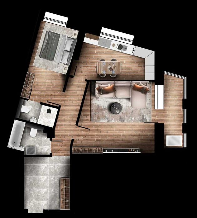 Новостройка 2х ком. кв.