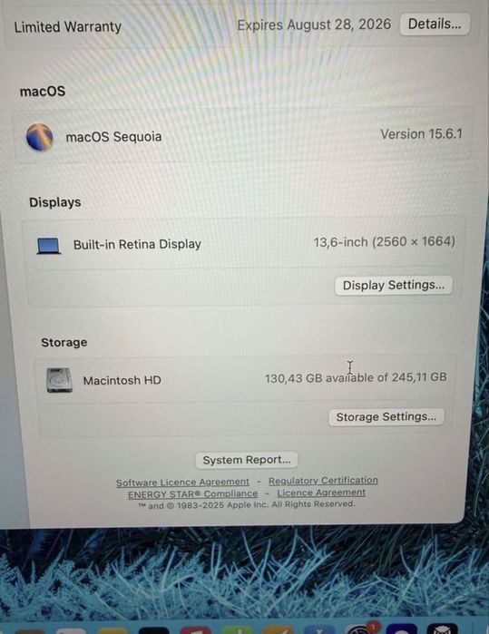 *Може комнтар на цената* Apple macbook 13’ m3