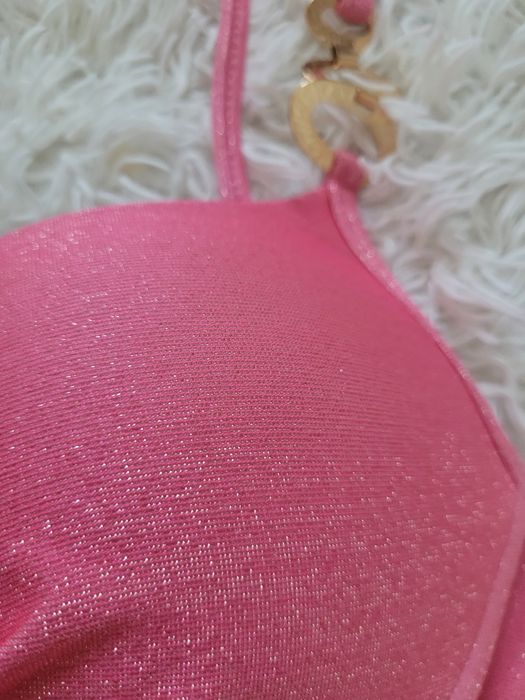 Нов луксозен розов бански Benedella  Daniell Swarovski