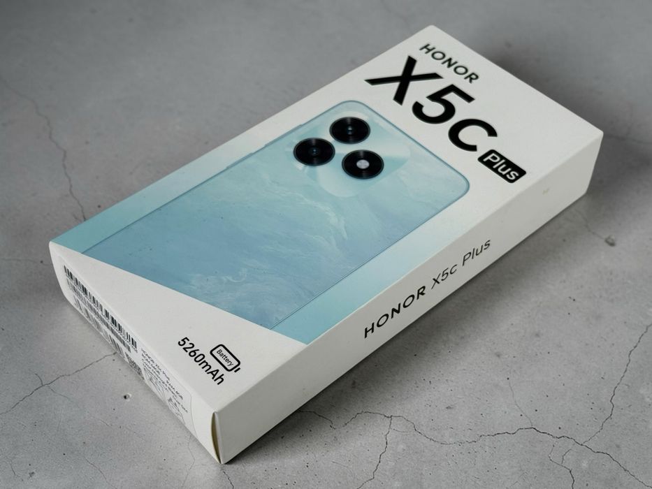 НОВ! Honor X5c Plus 64GB 4RAM Midnight Black Гаранция!