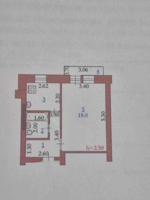 Продам 1 к. кв. 2/5 эт