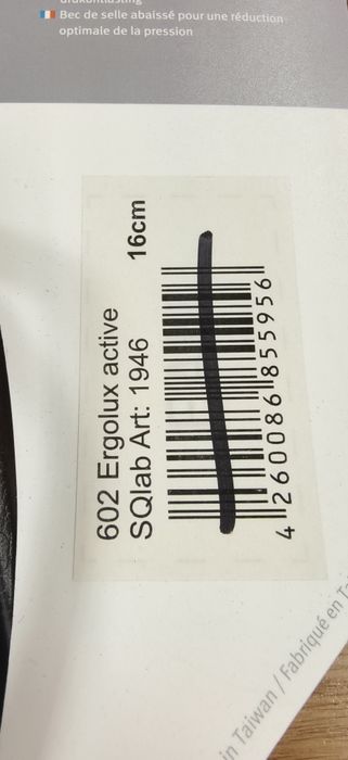 НОВА Седалка SQlab 602 Ergolux Active Trekking black 16см