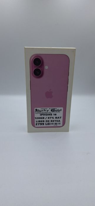 IPhone 16 128 GB 87% Baterie Garantie/Factura #51725