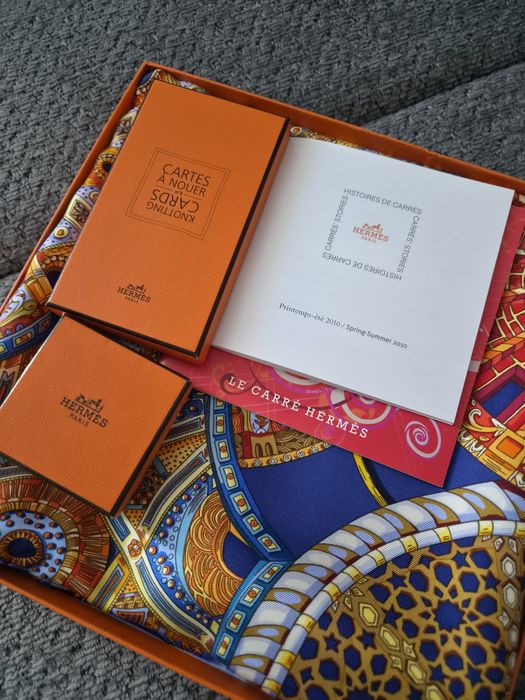 Чисто нови оригинални Hermes шал и пръстен за шал