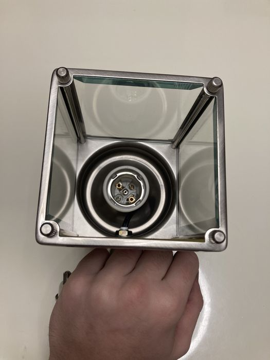 Външна лампа никел