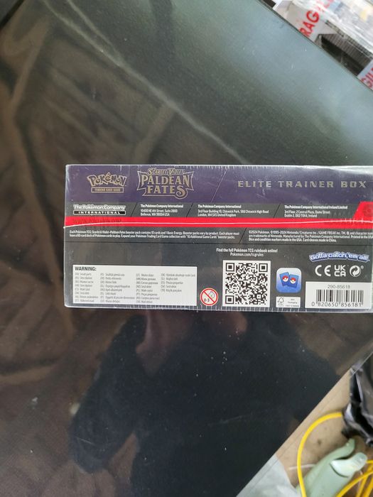 The Pokémon TCG: Scarlet & Violet-Paldean Fates Elite Trainer Box