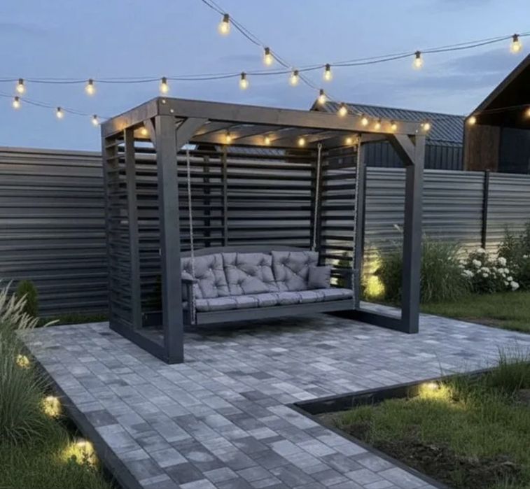 Садовая качель лофт