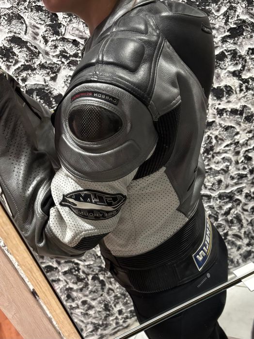 Дамско кожено яке за мотор FLM