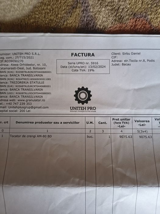 Tocător crengi Arpal AM -80 BD original ca Nou