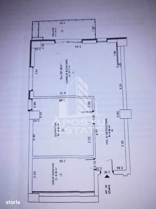 Apartament cu 2 camere, semidecomandat, bloc nou, zona Soarelui