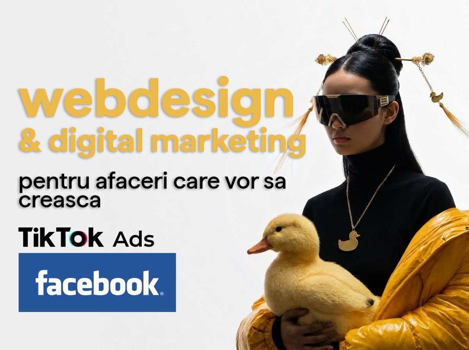 Creare magazin online, Creare site prezentare, Promovare Google Ads, Tiktok Ads, Facebook Ads