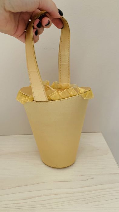 Geanta aurie de ocazie, model iesit din comun