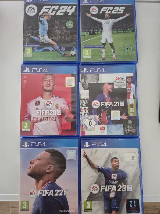 PlayStation 4 Slim 1TB + EA Sports FC 25 + 5 футболни заглавия .Пълен комплект