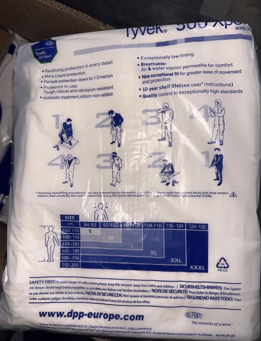 Комбинезоны одноразовые