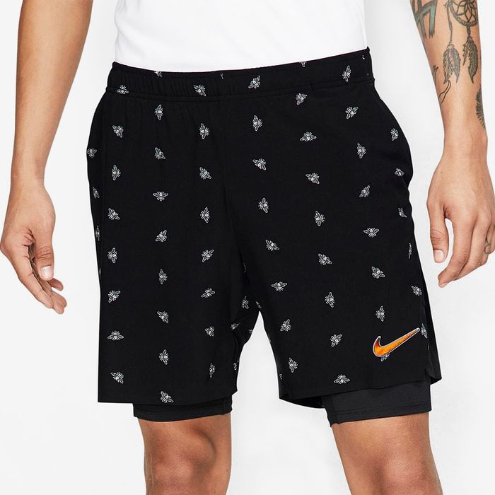 Nike Court DRI-FIT 2in1 Flex Ace Tennis Shorts гащета с клин 2в1 M
