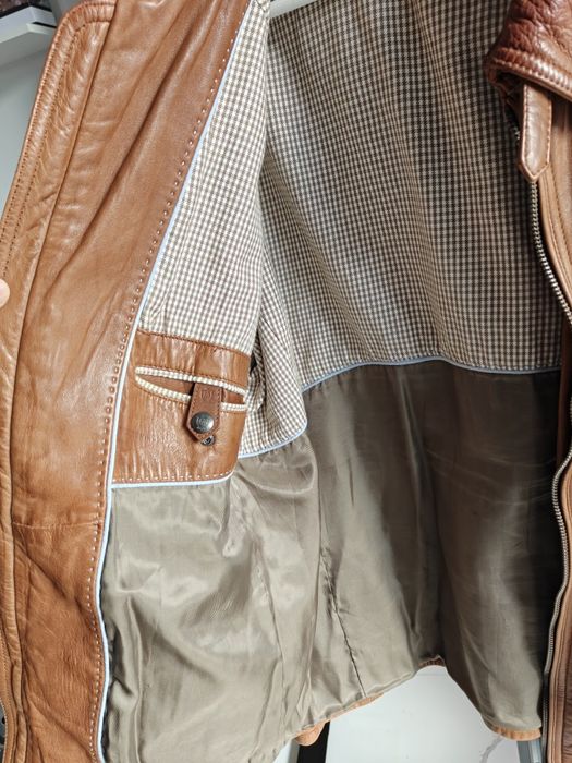 Кожено яке Massimo dutti XXL
