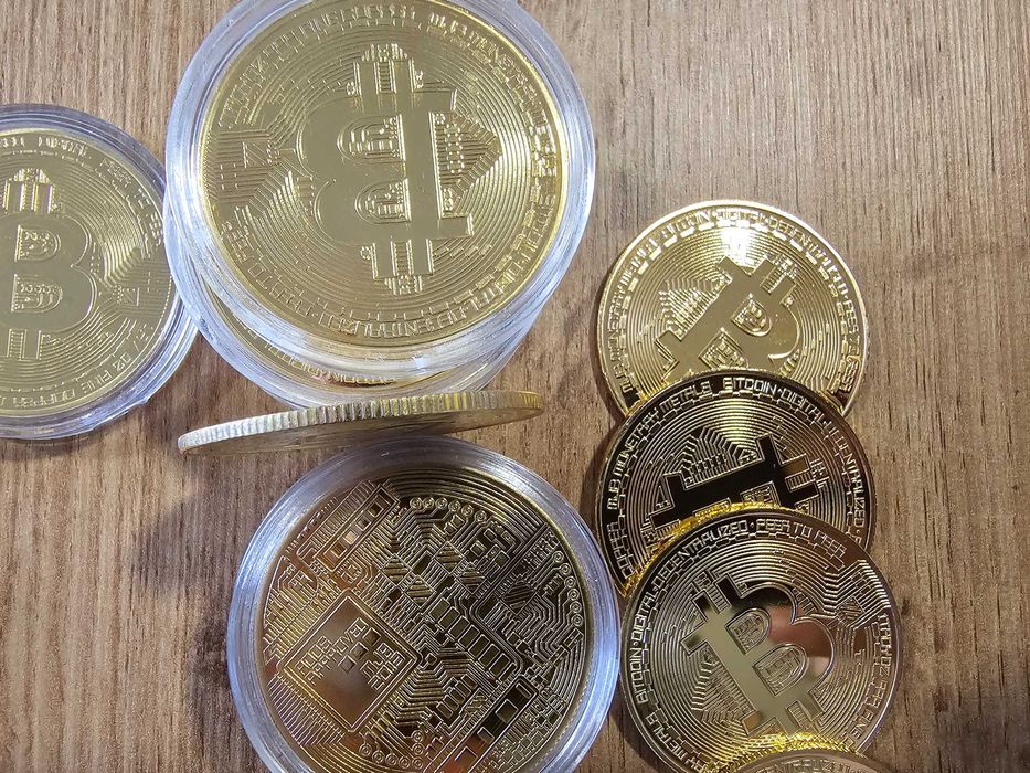 Биткойн монета | Bitcoin | сувенирна колекционерска декоративна|позлатени/посребрени монети| подарък