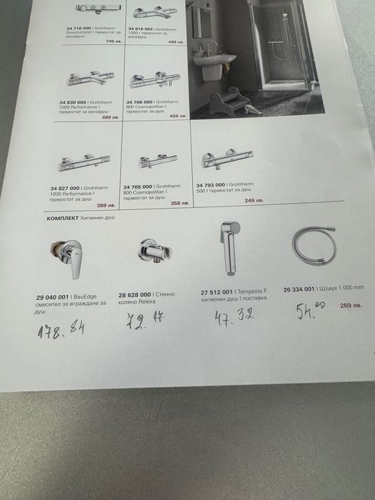 Хигиенен душ на GROHE