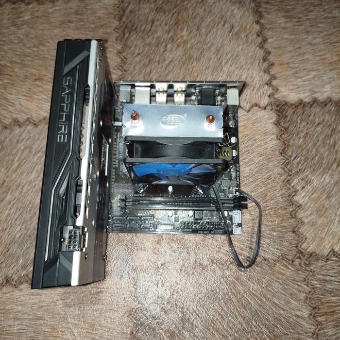 Продам набор мат.плата+видеокарта+процессор