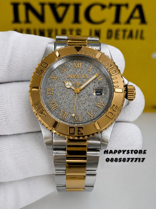 INVICTA Swiss Diamond Silver/Gold 40 mm women, Инвикта нов дамски часовник