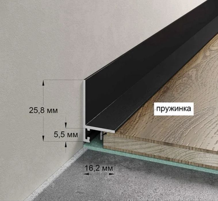 Микроплинтус L все цвета в наличий!