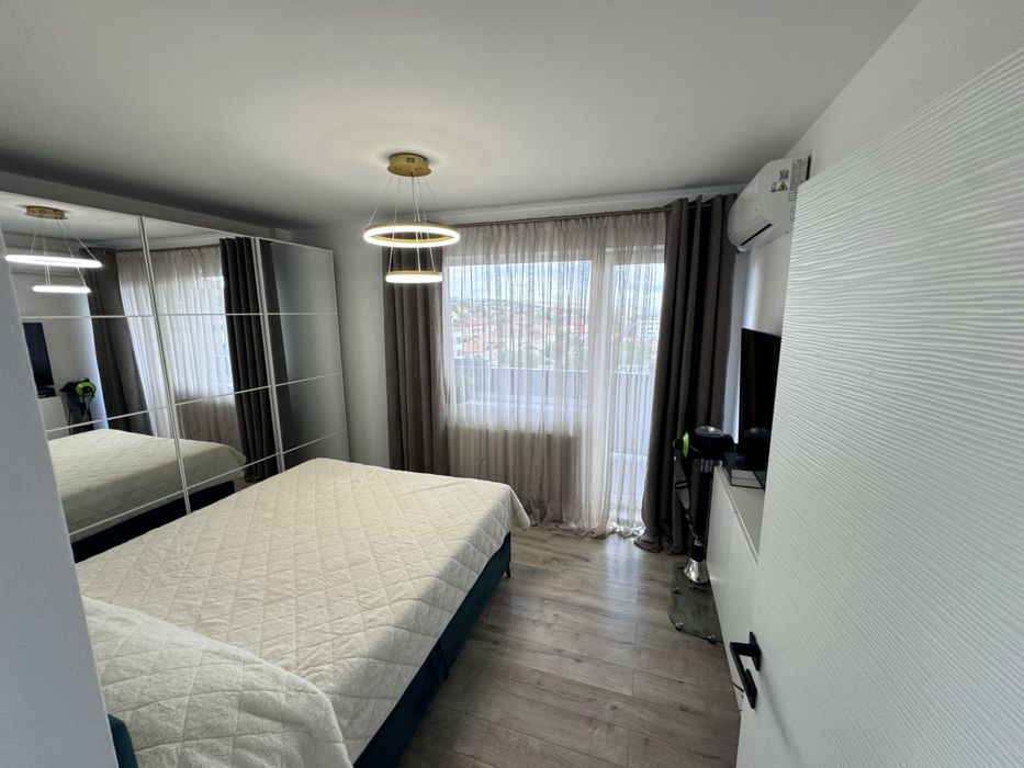 Apartament  2 dormitoare + living cu bucatarie open space + 2 balcoane