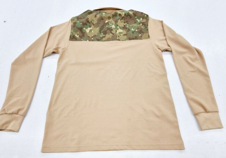 Bluza maneca lunga combat Polo camuflaj