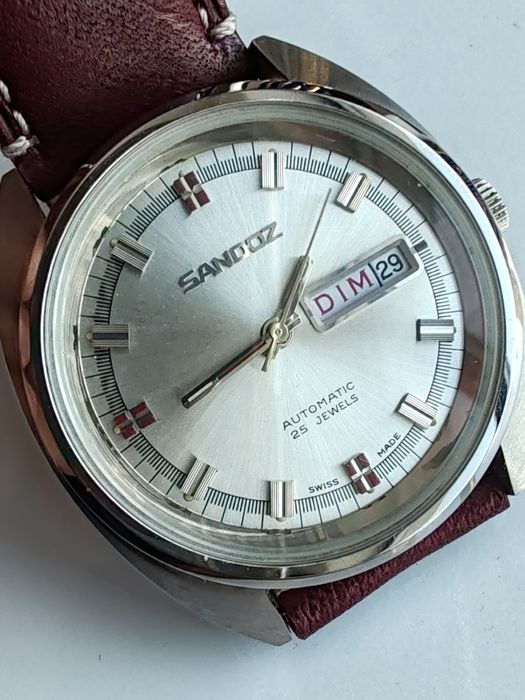 Ceas Sandoz Automatic Calendar New Old Stock 38 mm