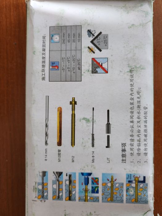 Продам хим анкера в ампулах