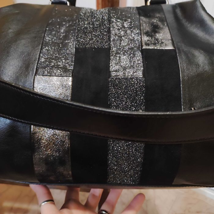 Маркова италианска кожена чанта Nero Giardini, естествена кожа