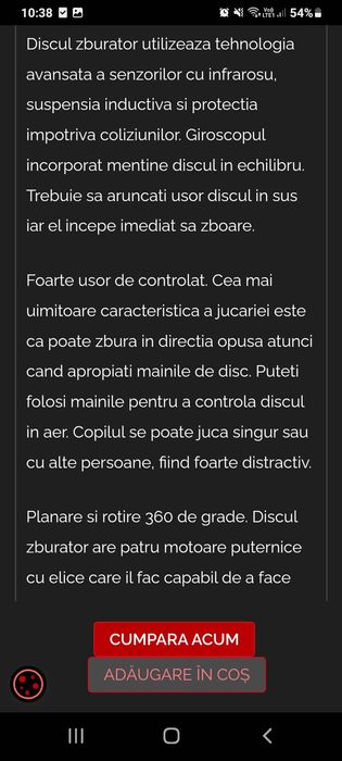 Jucarie  Disc drona  copii