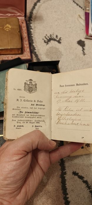 Vand carti religioase în limba germana din 1884-97 1900 etc.