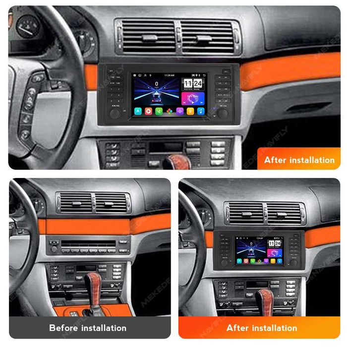 Android Мултимедия 7" за BMW E39 / X5 E53 | CarPlay, Android Auto, GPS