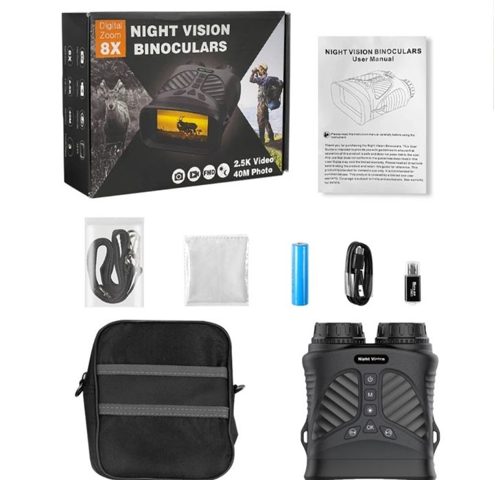 Записващ бинокъл с нощно и дневно виждане,водоустойчив