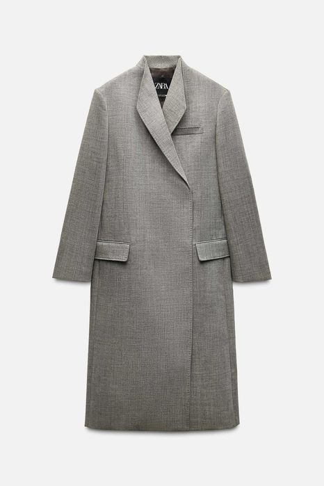 Ново 100% вълна палто Zara, М