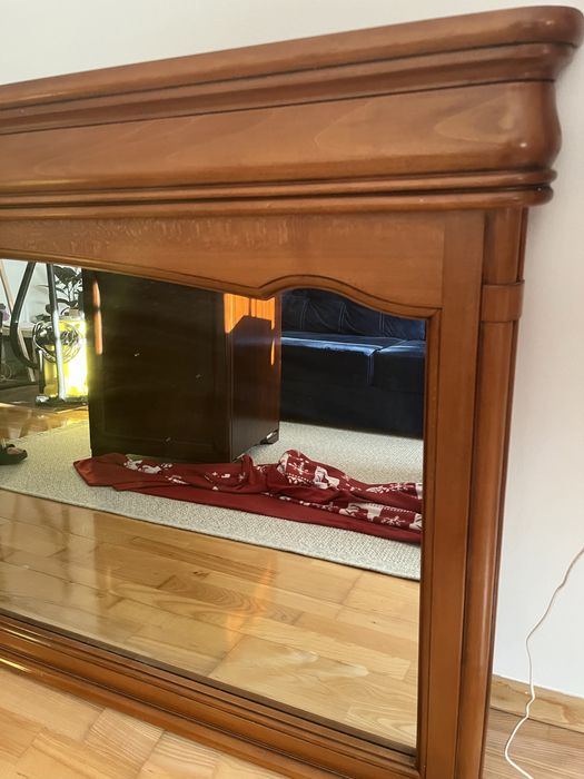 Oglinda vintage lemn masiv